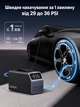 Автомобильный компрессор для шин UGREEN ET722 12 В от прикуривателя до 150 PSI 30 л/мин розетка мощностью не менее 120 Вт автоотключение при заданном давлении чёрный с тёмно-серым и серебристо-серым (15627) - изображение 2