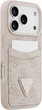 Чохол-гаманець для смартфона Apple iPhone 18 Pro/iPhone 17 Pro Guess 4G Double Card Triangle Pink (3666339681524) - зображення 4