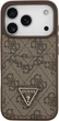 Etui portfelowe do smartfona Apple iPhone 18 Pro/iPhone 17 Pro Guess 4G Double Card Triangle Brown (3666339681487) - obraz 2