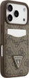 Etui portfelowe do smartfona Apple iPhone 18 Pro/iPhone 17 Pro Guess 4G Double Card Triangle Brown (3666339681487) - obraz 4