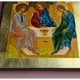 Писана грецька ікона Свята Трійця (Старозавітна) 18,6×25 см - зображення 9