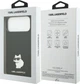 Etui do smartfona Apple iPhone 18 Pro Max/iPhone 17 Pro Max Karl Lagerfeld Silicone Choupette Metal Pin Black (3666339683252) - obraz 8