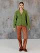 Кардиган с примесью шерсти вязаный женский ARTKNIT Кружево-кардиган L-XL Зеленый (2251724461013) - изображение 9