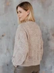 Кардиган с примесью шерсти вязаный женский ARTKNIT Кружево-кардиган S-M Бежевый (2251724459010) - изображение 2