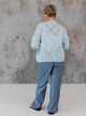 Кардиган с примесью шерсти вязаный женский ARTKNIT Кружево-кардиган L-XL Голубой (2251724462010) - изображение 10