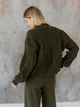 Кардиган вязаный женский ARTKNIT Оливия S-M Оливковый (2251960690017) - изображение 2