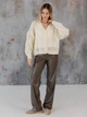 Кардиган с примесью шерсти вязаный женский ARTKNIT Кружево-кардиган L-XL Желтый (2251724464014) - изображение 9