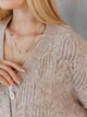 Кардиган с примесью шерсти вязаный женский ARTKNIT Кружево-кардиган S-M Бежевый (2251724459010) - изображение 9