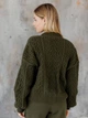 Кардиган вязаный женский ARTKNIT Оливия S-M Оливковый (2251960690017) - изображение 10