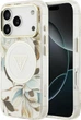 Etui do smartfona Apple iPhone 18 Pro Max/iPhone 17 Pro Max Guess IML Glitter Flowers Triangle MagSafe White (3666339681357) - obraz 1