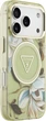 Etui do smartfona Apple iPhone 18 Pro Max/iPhone 17 Pro Max Guess IML Glitter Flowers Triangle MagSafe Green (3666339681319) - obraz 4