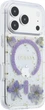 Etui do smartfona Apple iPhone 18 Pro/iPhone 17 Pro Guess Resin Flowers Glitter MagSafe Purple (3666339681142) - obraz 4