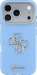 Etui do smartfona Apple iPhone 18 Pro Max/iPhone 17 Pro Max Guess IML 4G Script Metal Light Blue (3666339655839) - obraz 2