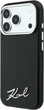 Etui do smartfona Apple iPhone 18 Pro/iPhone 17 Pro Karl Lagerfeld Saffiano Small Script Metal Logo MagSafe Black (3666339659004) - obraz 3