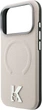 Etui do smartfona Apple iPhone 18 Pro Max/iPhone 17 Pro Max Karl Lagerfeld Grained Embossed Ring & Kameo Logo MagSafe Beige (3666339650421) - obraz 6