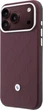 Etui do smartfona Apple iPhone 18 Pro/iPhone 17 Pro BMW Quilted Pattern Metal Logo Burgundy (3666339670146) - obraz 3