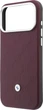 Etui do smartfona Apple iPhone 18 Pro/iPhone 17 Pro BMW Quilted Pattern Metal Logo Burgundy (3666339670146) - obraz 6
