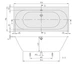 Квариловая ванна 170х75 см VILLEROY & BOCH OBERON 2.0 UBQ170OBR2DV-01 - изображение 2
