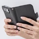 Etui z klapką do smartfona Apple iPhone Duo Mercury Premium Wallet Diary Black (8800299738873) - obraz 3