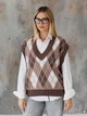 Жилет женский ARTKNIT Trio L-XL Шоколадный (2251930427018) - изображение 1