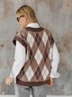 Жилет женский ARTKNIT Trio L-XL Шоколадный (2251930427018) - изображение 2