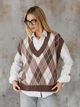 Жилет женский ARTKNIT Trio L-XL Шоколадный (2251930427018) - изображение 6