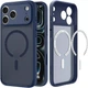 Etui do smartfona Apple iPhone 18 Pro/iPhone 17 Pro Spigen Ultra Hybrid Mag MagSafe Frost Navy Blue (8800337250596) - obraz 5