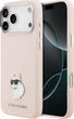 Etui do smartfona Apple iPhone 18 Pro Max/iPhone 17 Pro Max Karl Lagerfeld Silicone Choupette Metal Pin Pink (3666339683276) - obraz 1