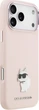Etui do smartfona Apple iPhone 18 Pro Max/iPhone 17 Pro Max Karl Lagerfeld Silicone Choupette Metal Pin Pink (3666339683276) - obraz 4
