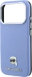 Etui do smartfona Apple iPhone 18 Pro/iPhone 17 Pro Karl Lagerfeld Grained Karl Head Metal MagSafe Light Blue (3666339659127) - obraz 6