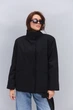 Короткий утеплений тренч чорний з коміром-стійкою Arjen 35621, розмір L/XL, код кольору 127320 - изображение 9