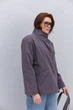 Короткий утеплений тренч темно-сірий з коміром-стійкою Arjen 35621, розмір L/XL, код кольору 127305 - изображение 11