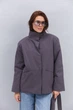 Короткий утеплений тренч темно-сірий з коміром-стійкою Arjen 35621, розмір L/XL, код кольору 127305 - изображение 14