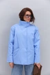 Короткий утеплений тренч блакитний з коміром-стійкою Arjen 35621, розмір L/XL, код кольору 127274 - изображение 14