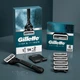Станок для интимных зон Gillette Intimate (1 ручка, 2 сменных картриджа, держатель для душа) + 4 сменных картриджа Новая линейка от Gillette! - изображение 1