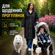 Плащ-дождевик взрослый универсальный с капюшоном плотный 0.2 мм многоразовый EVA черный - изображение 3