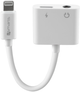 Kabel 4smarts Audio Charging Splitter Lightning - Lightning + 3.5mm AUX White (4250774934742) - obraz 1