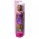 Lalka Mattel Barbie Brunetka w sukience z logo (0194735052448) - obraz 1