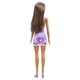 Lalka Mattel Barbie Brunetka w sukience z logo (0194735052448) - obraz 3