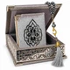 Подарунковий набір із Кораном і тасбіхом Velvet Gift Set Сірий - зображення 1
