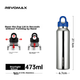Термобутылка RevoMax из стали 316L 473 мл Starlight Silver - изображение 5