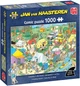 Puzzle Jumbo Jan van Haasteren Camping w lesie 1000 elementów (2051709) - obraz 1