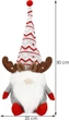 Новогодняя фигурка Springos CA1010 Гном с рожками оленя 50 см серый (5907719440095) - изображение 14