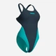 Купальник слитный женский Arena Team Swimsuit Swim Tech Solid 004763-580 Серый/Бирюзовый (3468337873228) - изображение 9