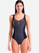 Купальник слитный женский Arena Swimsuit Control Pro Back Soli 011710-550 Серый/Черный (3468337897064) - изображение 1