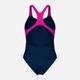 Купальник слитный женский Arena Kikko Swimsuit Swim Pro Back 010807-790 Синий/Розовый (3468337757269) - изображение 7