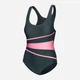 Купальник слитный женский Aqua Speed Swimsuit Stella Lady 62961 299-33 Темно-серый/Розовый (5905718629657) - изображение 1