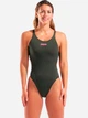 Купальник слитный женский Arena Team Swimsuit Swim Tech Solid 004763-609 Темно-зеленый (3468337774556) - изображение 1