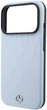 Чохол для смартфона Apple iPhone 17 Pro Max / 18 Pro Max Mercedes Leather with Crossed Lines Anthracite MagSafe Blue (Mer008912) - зображення 6