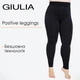 Легінси безшовні великого розміру Giulia POSITIVE LEGGINGS XXL Black-black, спортивні лосини - зображення 1